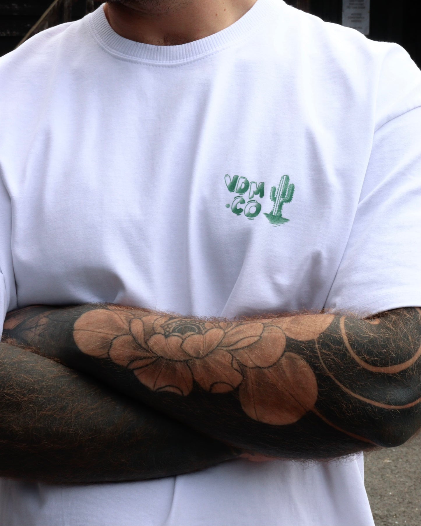 RAISIN' HELL - Heavyweight Oversized Boxy T-Shirt (White)