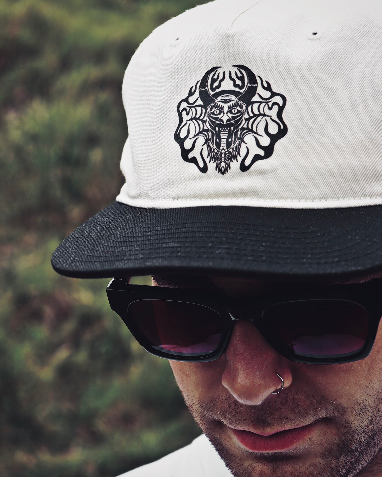INFERNO - 2 Tone Cap (Black & Natural)