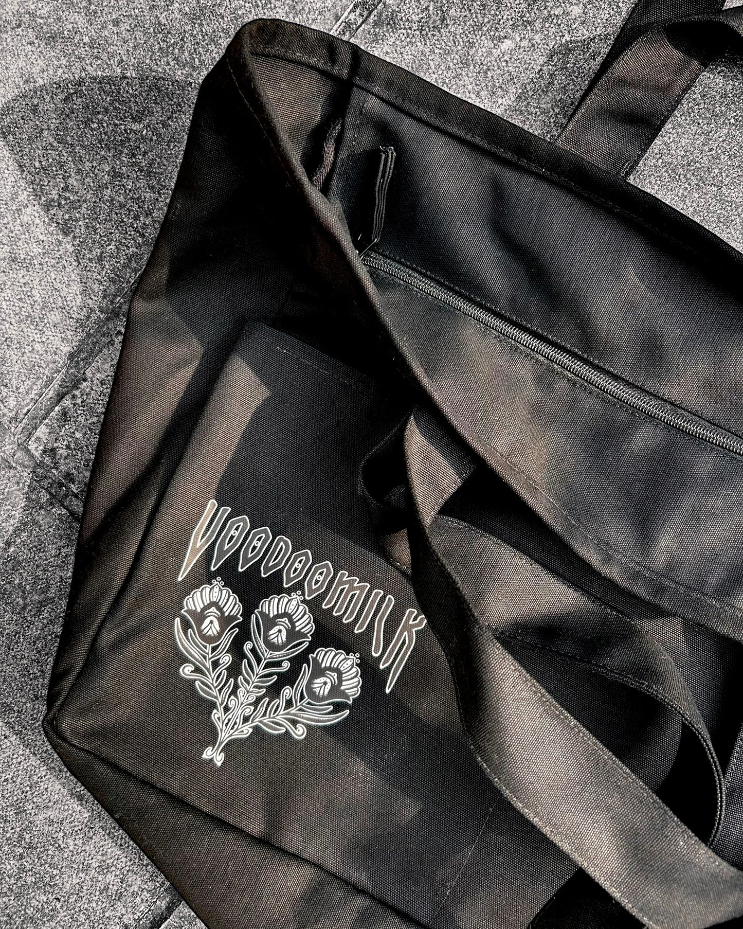FLOWER - Cargo Pocket Bag (Black)