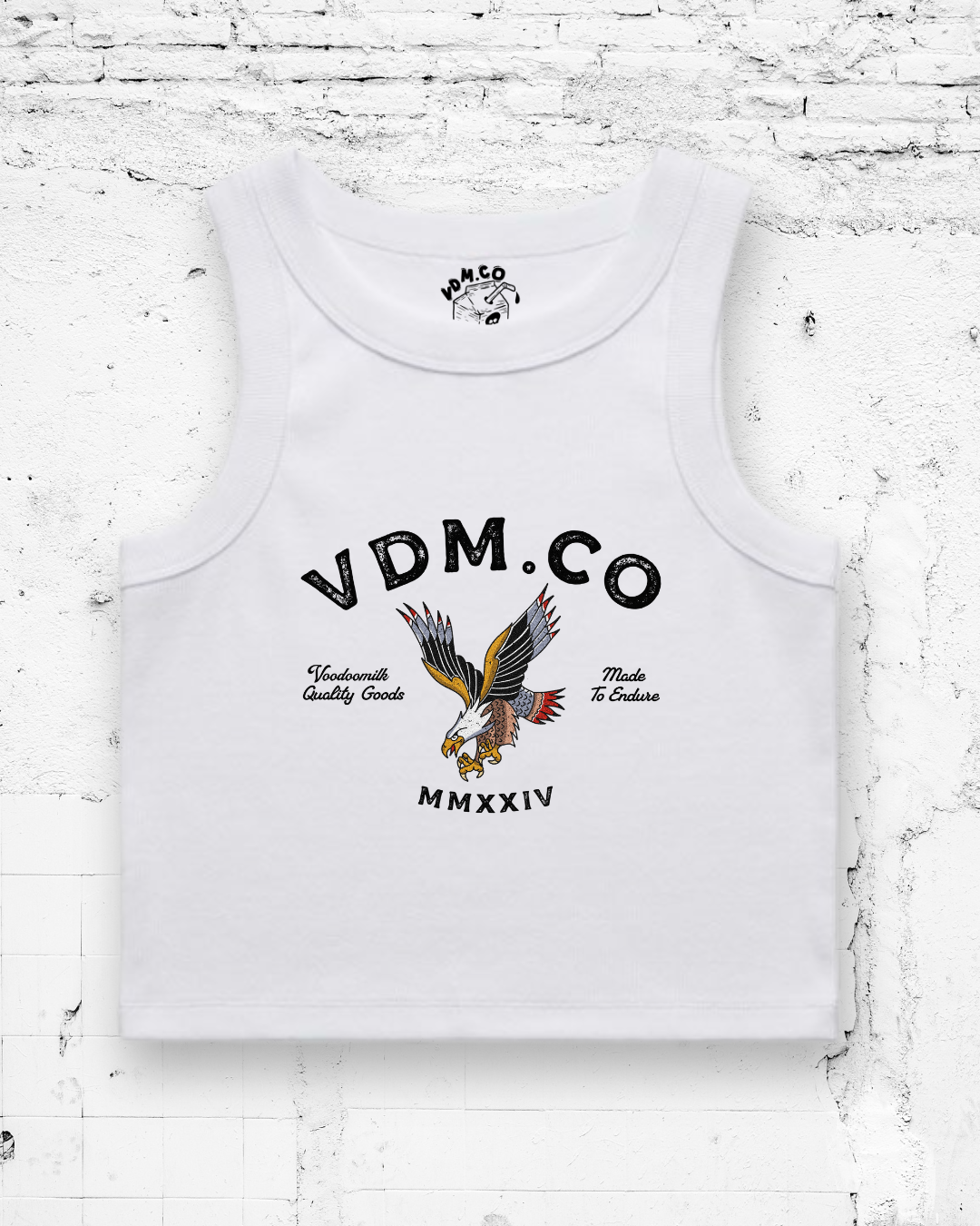 MADE TO ENDURE - Cropped Tank (White)