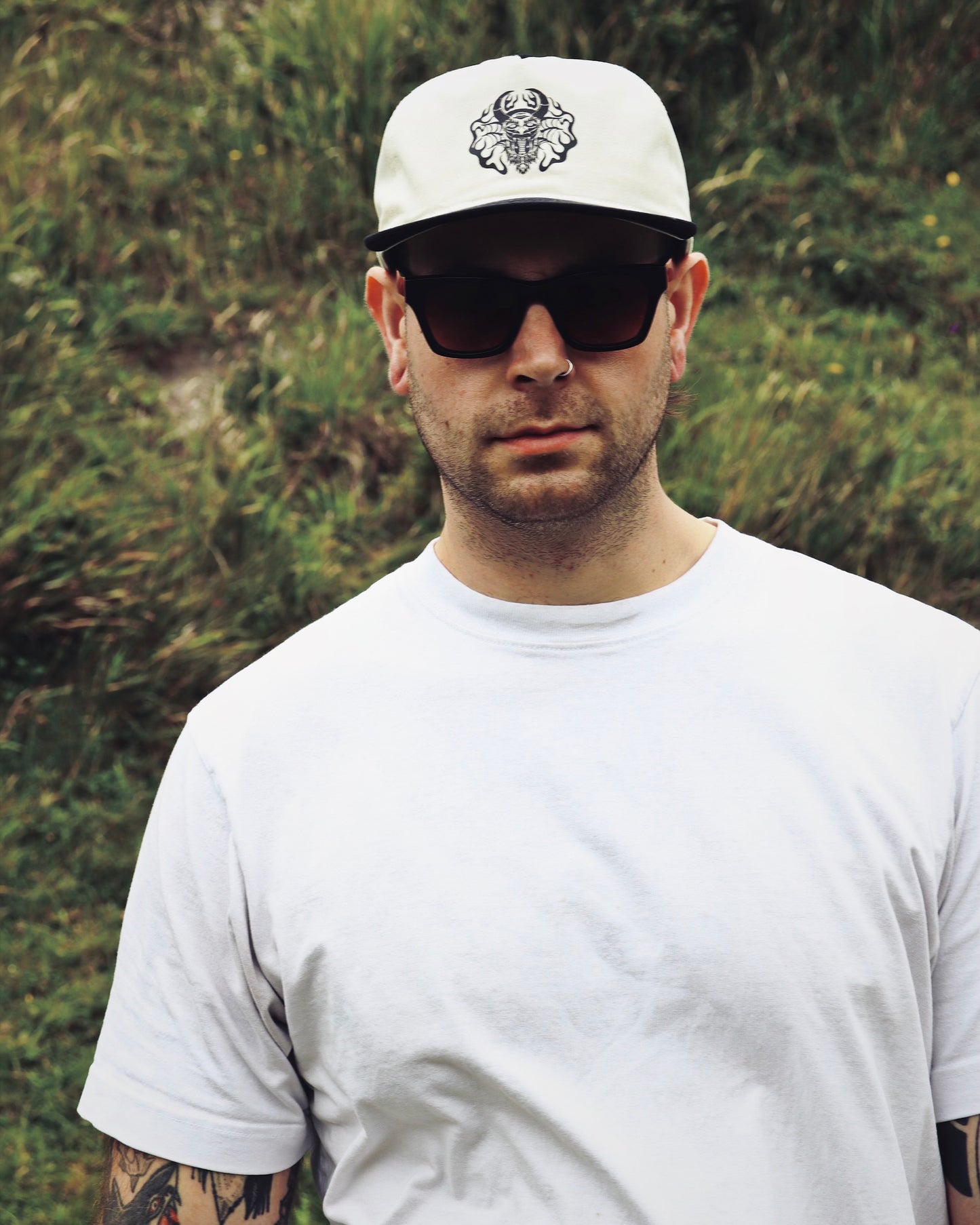 INFERNO - 2 Tone Cap (Black & Natural)