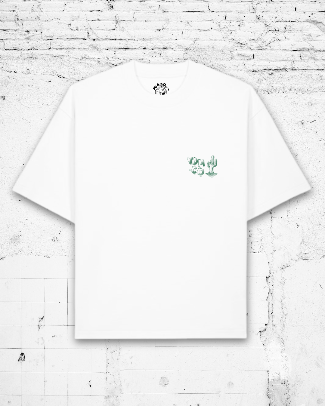 RAISIN' HELL - Heavyweight Oversized Boxy T-Shirt (White)