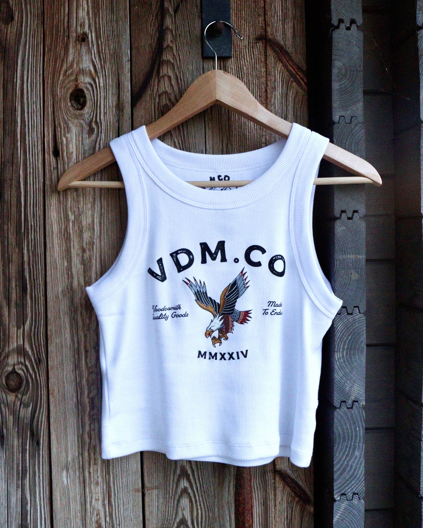 MADE TO ENDURE - Cropped Tank (White)