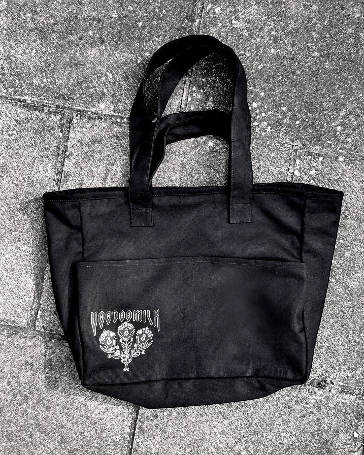 FLOWER - Cargo Pocket Bag (Black)