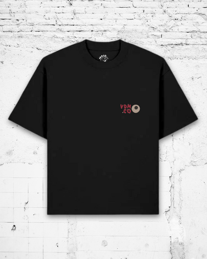 HARD TIMES - Heavyweight Oversized Boxy T-Shirt (Black)