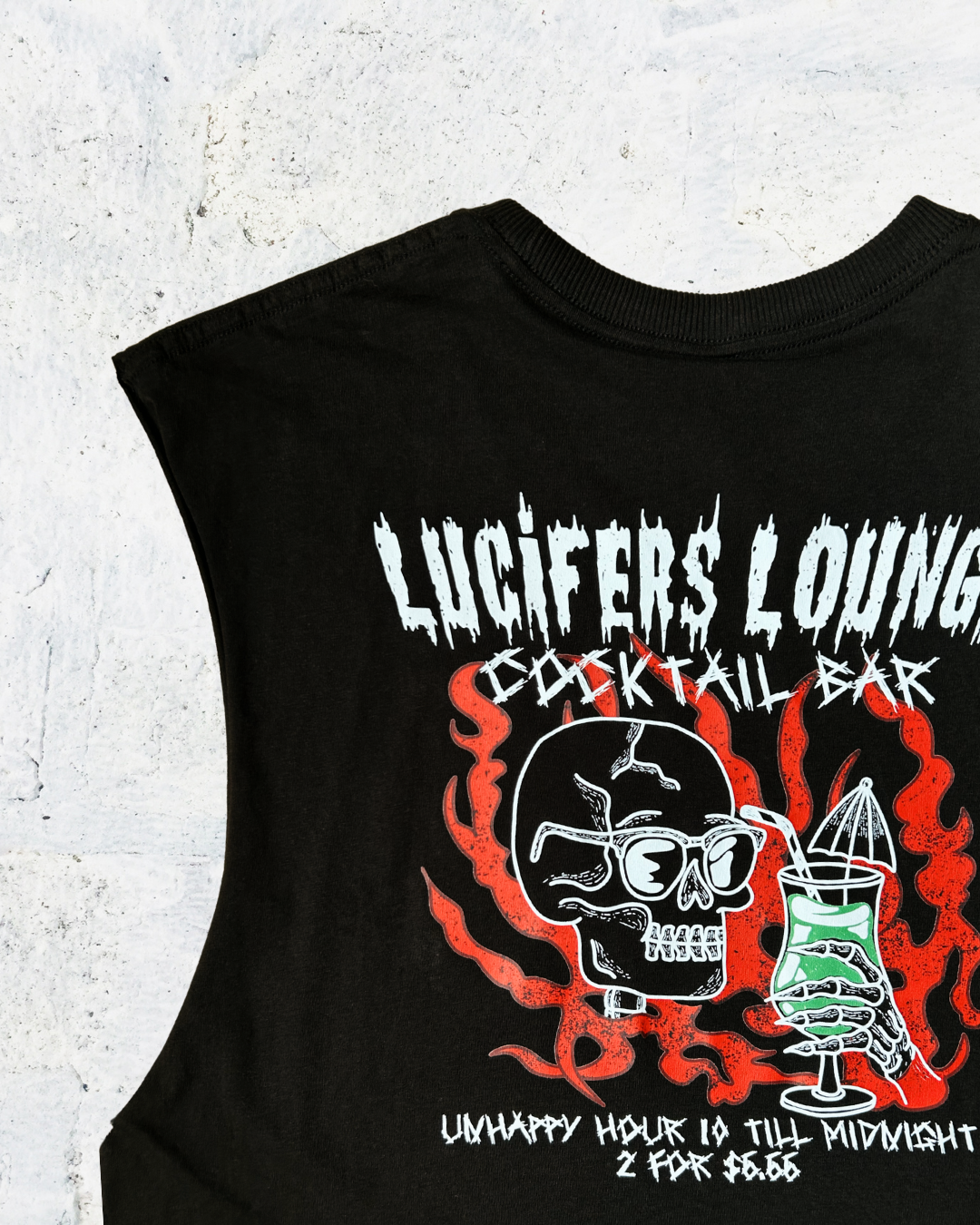 LUCIFERS LOUNGE TANK / BLACK