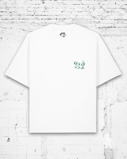 RAISIN' HELL - Heavyweight Oversized Boxy T-Shirt (White)