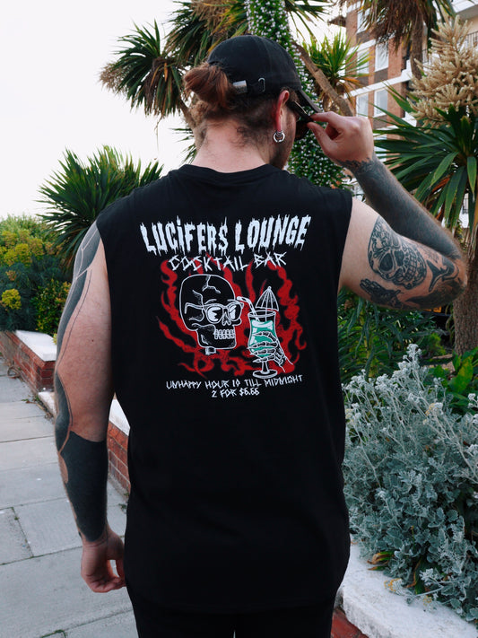 LUCIFERS LOUNGE TANK / BLACK