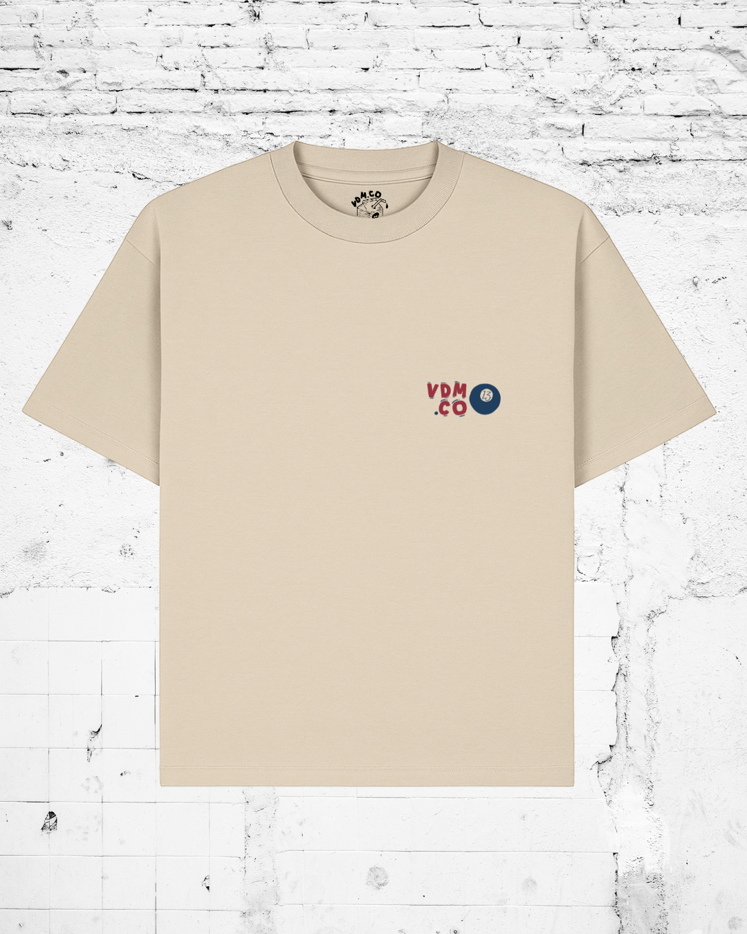 HARD TIMES - Heavyweight Oversized Boxy T-Shirt (Stone)