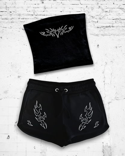 CYBER - Mini Jogger Shorts (Black)